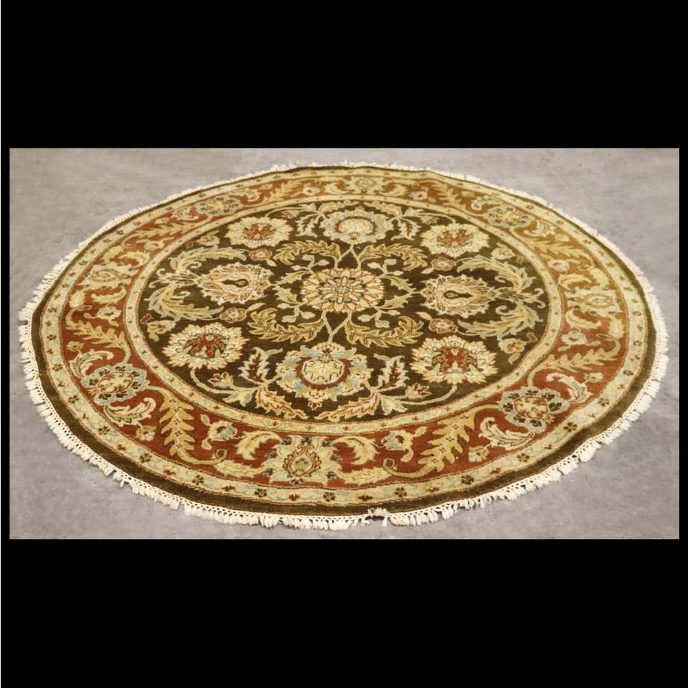 Authentic Kashan Round medallion rug Carpet‎